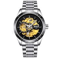 Men Wrist Watch, Zinc Alloy, with PU Leather & Glass, Chinese movement, stainless steel watch band clasp, plated, Life water resistant & for man & luminated Approx 9.4 Inch 