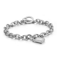 Stainless Steel Chain Bracelets, Lock, plated, fashion jewelry & for woman 20.5cm 