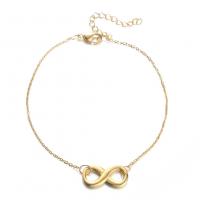 Stainless Steel Chain Bracelets, Infinity, for woman & hollow .8 Inch 