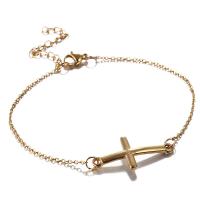 Stainless Steel Chain Bracelets, Cross, fashion jewelry & for woman 