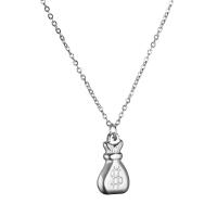 Stainless Steel Jewelry Necklace, Money Bag, fashion jewelry & for woman .5 