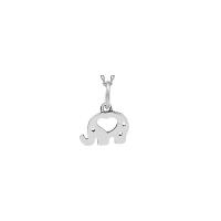 Sterling Silver Animal Pendants, 925 Sterling Silver, Elephant, silver color plated, hollow, 10mm Approx 2-3mm 