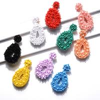 Seedbead Drop Earring, handmade, fashion jewelry & for woman 