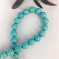 Perles en Turquoise naturelle, Rond, DIY & normes différentes pour le choix, bleu turquoise Environ 16 pouce, Vendu par brin