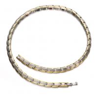 Acier titane chaîne de collier, avec Germanium (Germanium), bijoux de mode & unisexe, plus de couleurs à choisir, 7mm .5 pouce, Vendu par PC