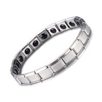 Stainless Steel Chain Bracelets, silver color plated, fashion jewelry & Unisex, 9mm 