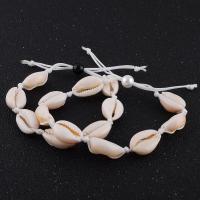Shell Bracelet, with Cotton Cord, fashion jewelry & for woman uff0c3 Inch 
