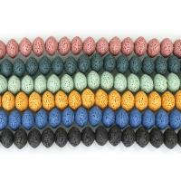 Multicolor Lava Perlen, verschiedene Größen vorhanden, keine, Länge:ca. 8-20 ZollInch, verkauft von Strang