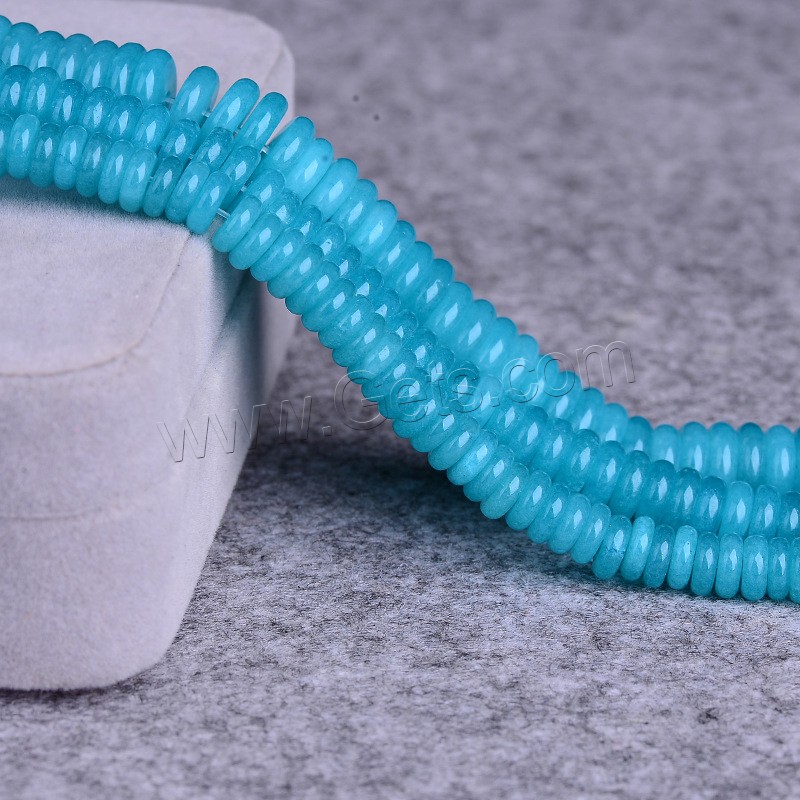 Blue Chalcedony Bead, polished, DIY & different size for choice, blue, Length:Approx 15 Inch, Sold By Strand