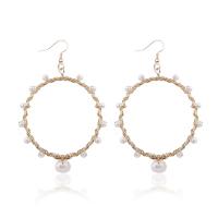 Freshwater Pearl Drop Earring, Brass, with Freshwater Pearl, for woman 