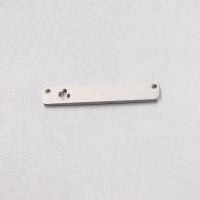 Stainless Steel Charm Connector, plated, DIY & 1/1 loop & hollow 6*35mm Approx 1.4mm 