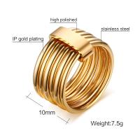 Anillo de dedo de acero Titanium de, Partículas de acero, Joyería & para mujer, más colores para la opción, 10mm, tamaño:6-9, Vendido por UD