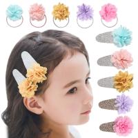 Iron Hair Accessories, with Chiffon, for children 