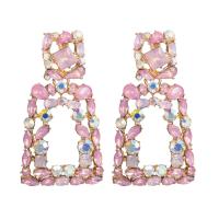 Zinc Alloy Drop Earring, with Acrylic, for woman 