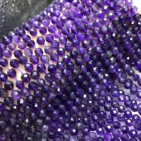 天然紫水晶のビーズ, アメジスト, ラウンド形, 洗練されました。, DIY & 切り面, パープル, 5.5-6mm, 長さ:約 15 インチ, 約 65パソコン/ストランド, 売り手 ストランド