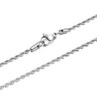 титан цепочка для ожерелья, Мужская & разный размер для выбора, 2.4MMlong50CM,60cm, продается PC