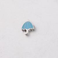 Stainless Steel Beads, Umbrella, DIY, blue, 10*8.5mm Approx 1.8mm 