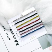 Hair Slide, Zinc Alloy, with Acrylic, fashion jewelry & for woman, mixed colors 