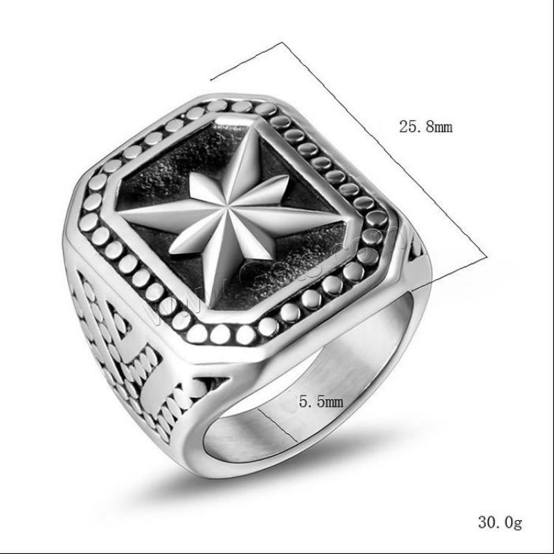 チタン鋼 指輪, 異なるサイズの選択 & 男性用, 25.8mmx5.5mm, 売り手 パソコン