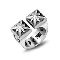 Titanium Steel Cuff Finger Ring, fashion jewelry & Unisex 11.5mmx8.6mm 
