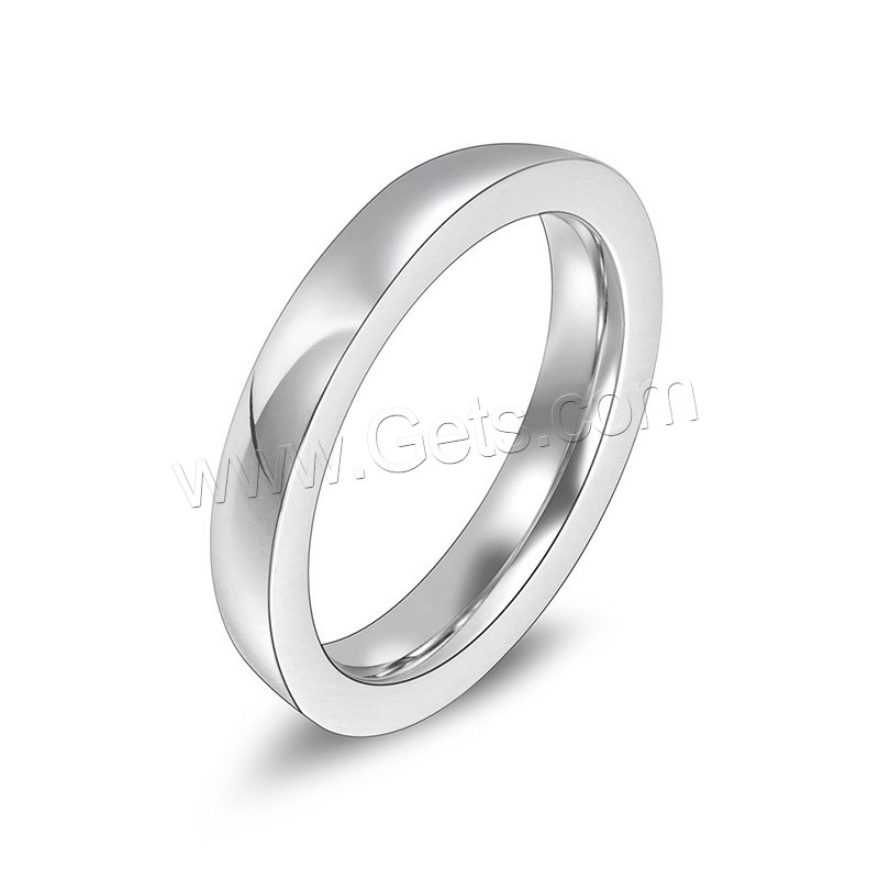 Titanium Steel Finger Ring, fashion jewelry & Unisex & different size for choice, 3.5mmx6.2mm, Sold By PC