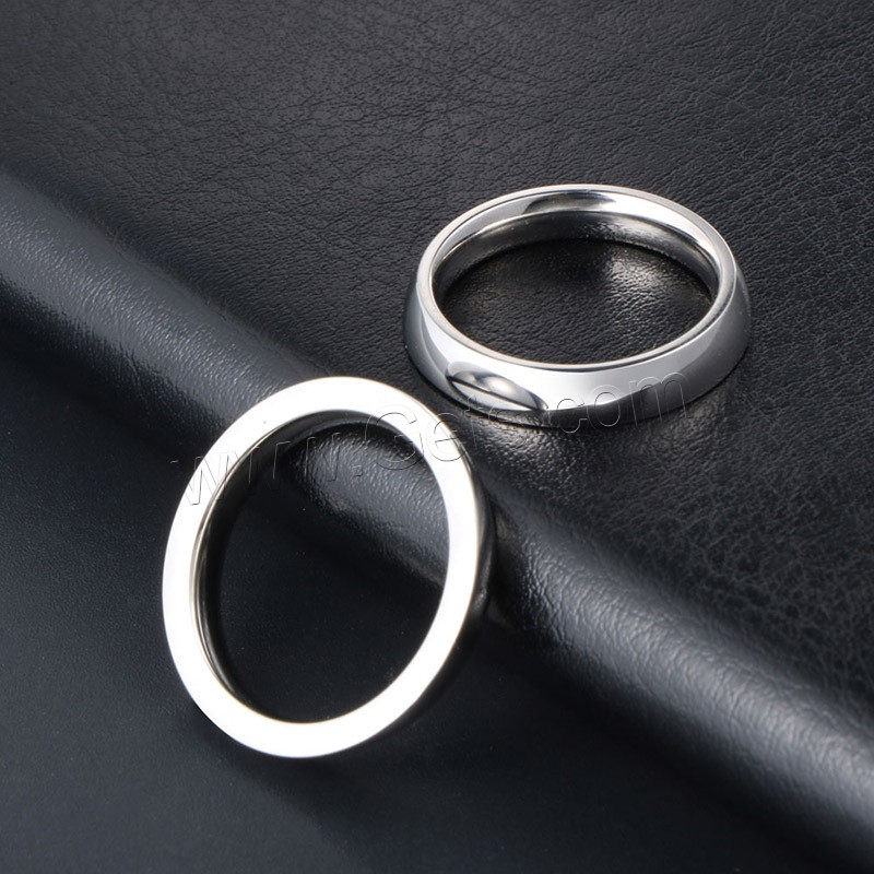 Titanium Steel Finger Ring, fashion jewelry & Unisex & different size for choice, 3.5mmx6.2mm, Sold By PC
