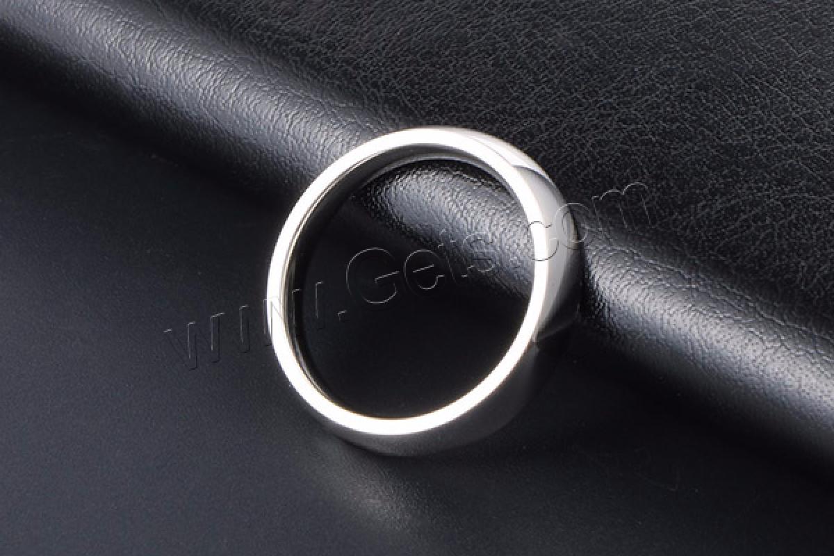 Anillo de dedo de acero Titanium de, Partículas de acero, Joyería & unisexo & diverso tamaño para la opción, 3.5mmx6.2mm, Vendido por UD