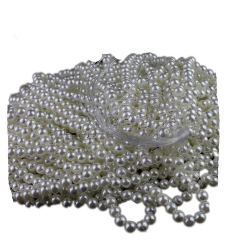 ABS プラスチック真珠ビーズ, ABS 樹脂パール, ラウンド形, 異なるサイズの選択 & 模造真珠, 無色, 売り手 バッグ