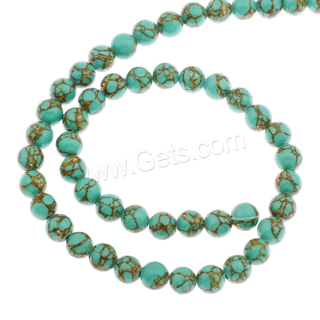 Synthetic Turquoise Beads, Round, different size for choice, more colors for choice, Hole:Approx 1mm, Sold By Bag