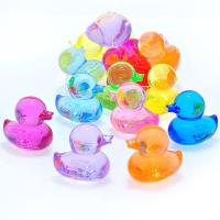 Acrylic Jewelry Beads, Duck, injection moulding, mixed colors, Approx 
