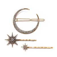 Hair Slide, Zinc Alloy, polished & for woman & with rhinestone 