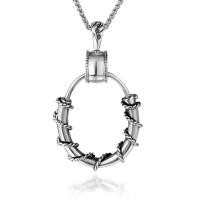 Titanium Steel Pendants, fashion jewelry, 40mmx33.6mmx23mm 