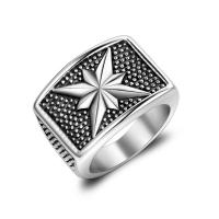 Titanium Steel Finger Ring, fashion jewelry & Unisex 14.4mmx4.8mm 