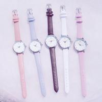 Uhrenarbänder für Frauen, PU Leder, Zinklegierung Dornschließe, plattiert, Mädchen, Zufällige Farbe, Länge:7.5 ZollInch, verkauft von PC