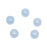Acryl Schmuck Perlen, Trommel, großes Loch, himmelblau, 6x9mm, Bohrung:ca. 3.5mm, ca. 2000PCs/Tasche, verkauft von Tasche