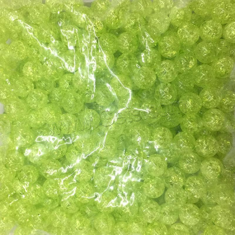 Acryl Schmuck Perlen, rund, verschiedene Größen vorhanden, keine, Bohrung:ca. 2mm, verkauft von kg