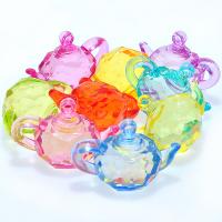 Acrylic Jewelry Pendant, Teapot, mixed colors Approx 1mm, Approx 