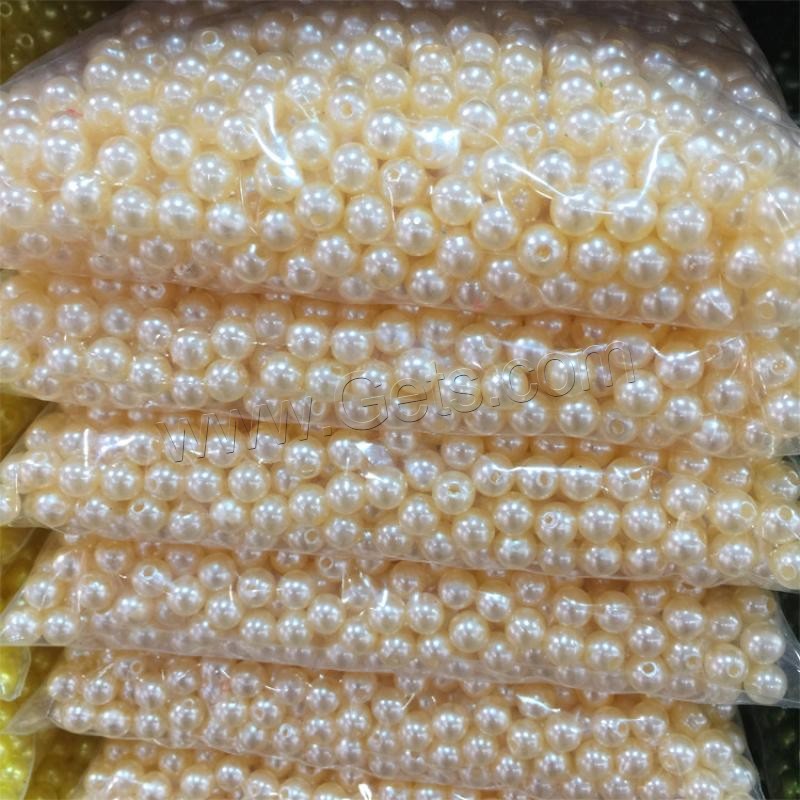 АБС-пластик перлы, шарики, ABS пластик жемчужина, Круглая, Другое покрытие, разный размер для выбора, Много цветов для выбора, отверстие:Приблизительно 1mm, продается KG
