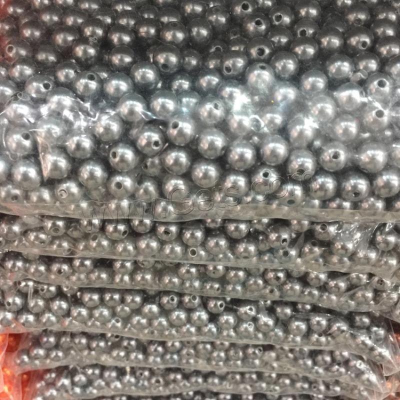Plastique ABS perles Perles, Rond, Placage, normes différentes pour le choix, plus de couleurs à choisir, Trou:Environ 1mm, Vendu par kg