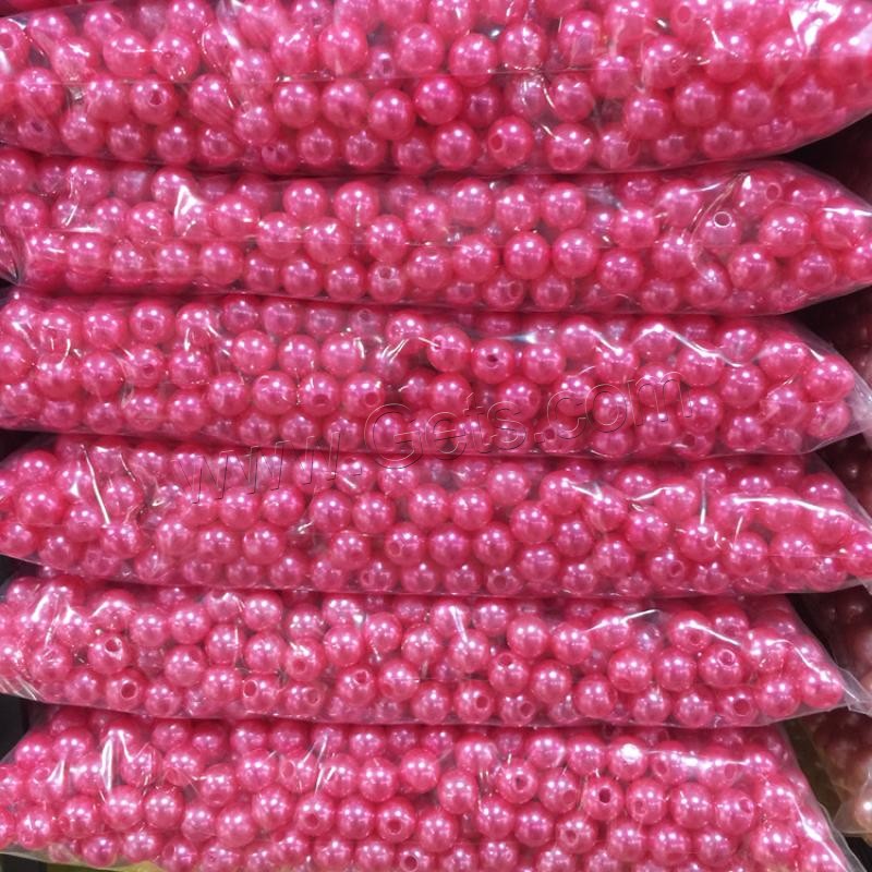 ABS-Kunststoff -Perlen-Korn, ABS-Kunststoff-Perlen, rund, plattiert, verschiedene Größen vorhanden, keine, Bohrung:ca. 1mm, verkauft von kg
