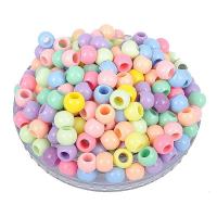 Acryl Schmuck Perlen, rund, Spritzgießen, verschiedene Größen vorhanden, keine, Bohrung:ca. 4-9.5mm, verkauft von kg