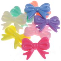 Acrylic Jewelry Beads, Bowknot, injection moulding Approx 1mm, Approx 