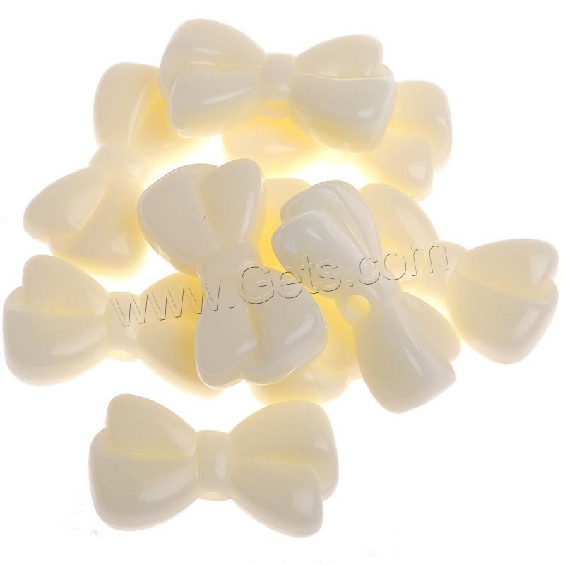 Acrylic Jewelry Beads, Bowknot, injection moulding, different size for choice, more colors for choice, Hole:Approx 1mm, Sold By Bag