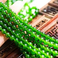 Jasper Stone Beads, Round, polished, DIY green, Grade AAAAA Approx 15 Inch 
