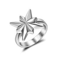 Titanium Steel Finger Ring, polished, fashion jewelry & Unisex 15.2mmx6.2mm 