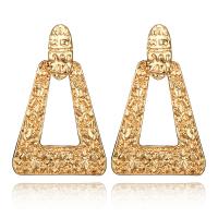 Zinc Alloy Stud Earring, stainless steel post pin, gold color plated & for woman 