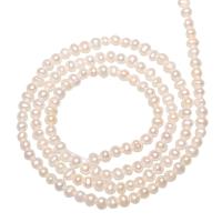 Potato Cultured Freshwater Pearl Beads, natural, white, 2.5-3mm Approx 0.8mm 