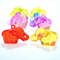 Acrylic Jewelry Pendant, Elephant, injection moulding Approx 2mm, Approx 