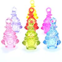 Acrylic Jewelry Pendant, Christmas Tree, injection moulding Approx 2mm, Approx 