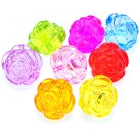 Acryl Schmuck Perlen, Blume, Spritzgießen, keine, 25x21mm, Bohrung:ca. 1mm, ca. 95PCs/Tasche, verkauft von Tasche